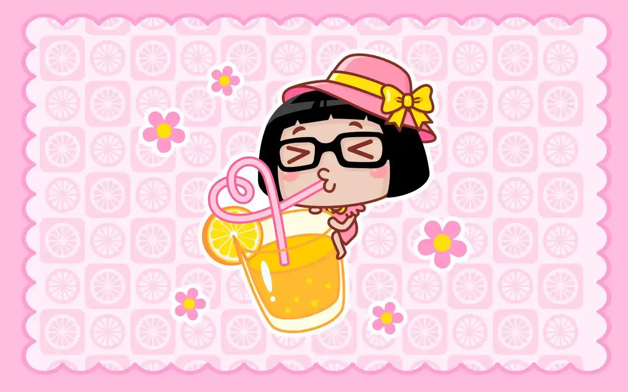 卡通hello菜菜图片宽屏电脑桌面主题壁纸图片下载(四)