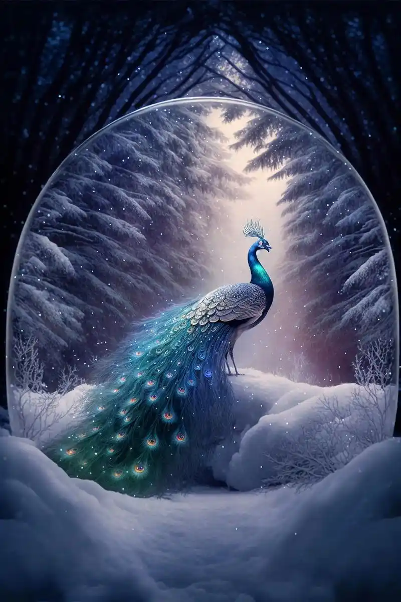 孔雀寓意着聪明,善良,自由,和平.孔雀象征着 - 抖音