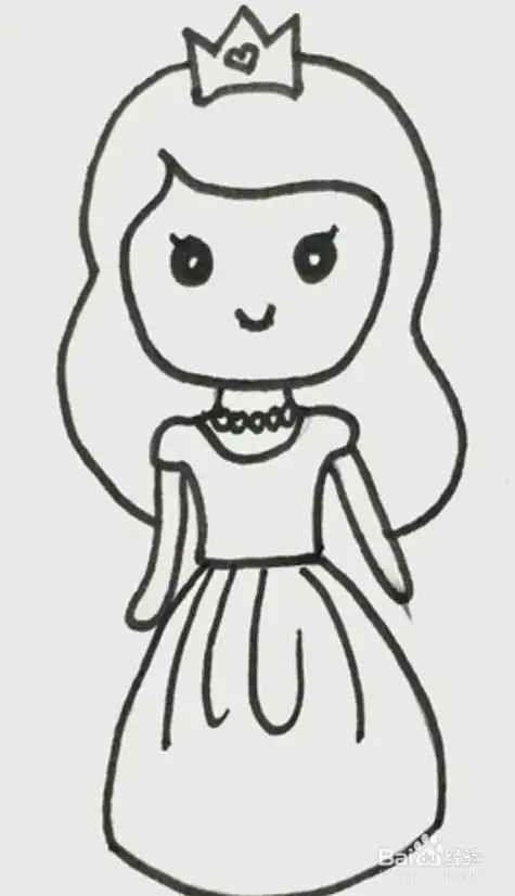 画一幅美丽漂亮可爱的简笔画