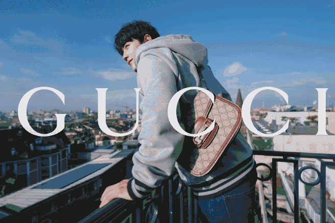 肖战超话#肖战gucci品牌代言人##gucci1955包##gucci肖战地广##gucci