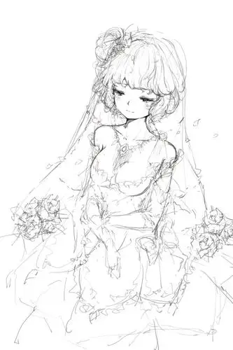 花嫁,草稿.期待成品吧!嘿嘿.