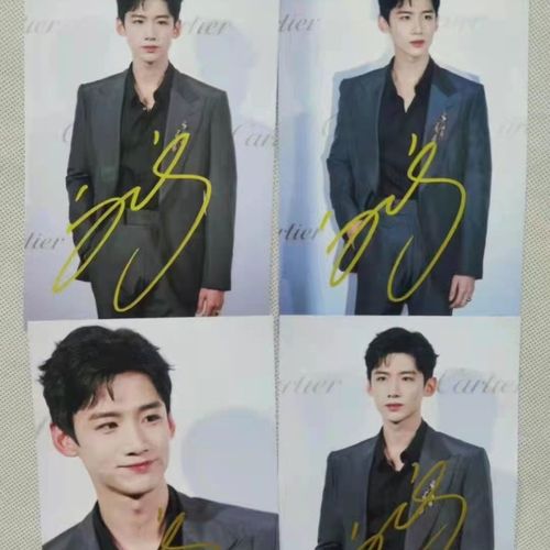 白敬亭亲笔签名照亲签保真活动现场粉丝应援周边产品收藏无印刷