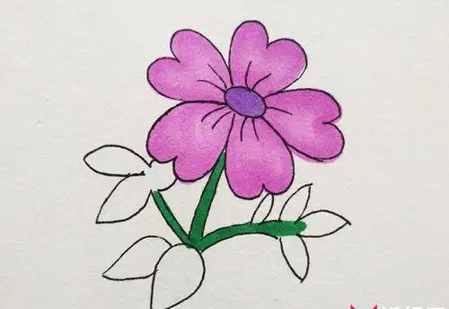 如何画简单又美丽的花漂亮的小花简笔画