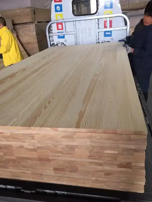 飘雪17mm厚直拼板拼接板厘直拼樟子松实木集成材1.7cm花纹家具板