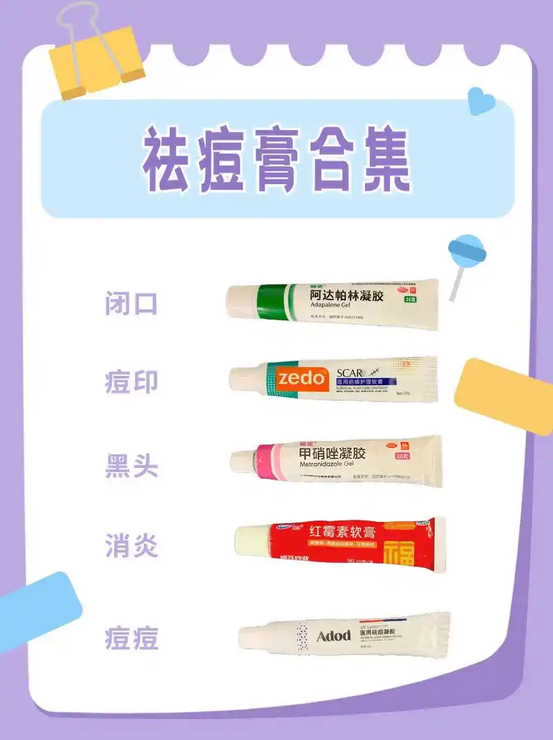 祛痘药膏大合集,给你讲明白.