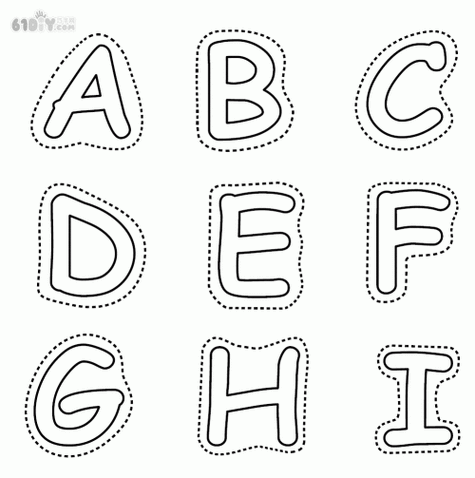 26个 strong>字母 /strong>创意画简笔画,26个字母的卡通简笔画