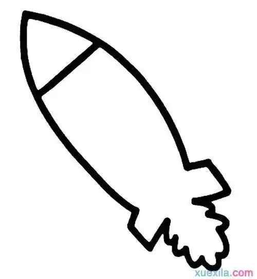 导弹简笔画 导弹简笔画图片大全