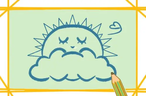 太阳花的简笔画步骤