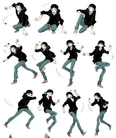 【侵删致歉】姿势问题 街舞动作 连贯动作