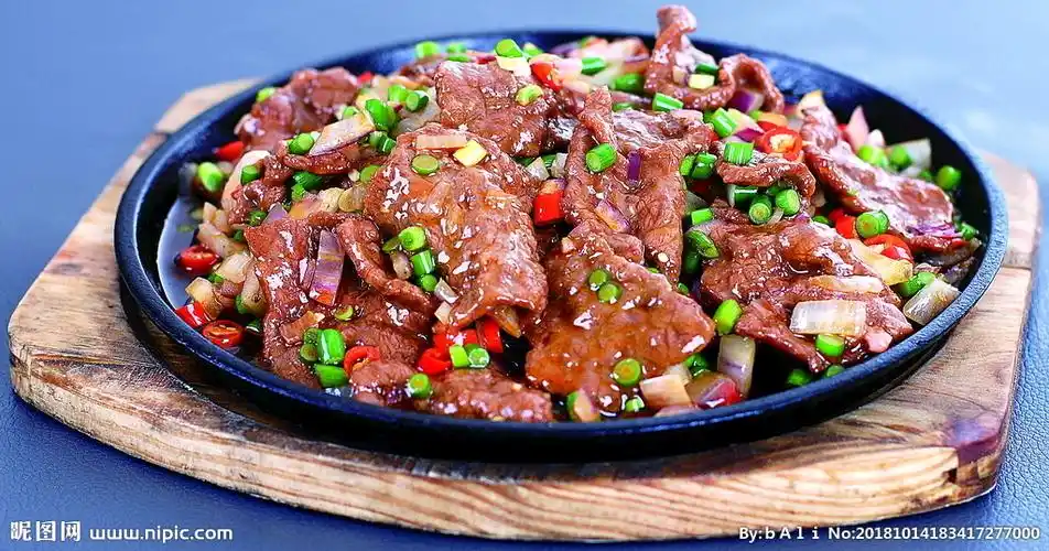 铁板孜然牛肉图片