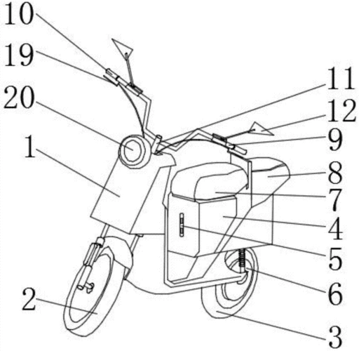 cn208411985u_一种高效充电的新能源电动车有效