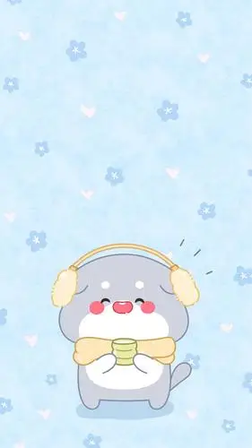 情侣双人可爱背景