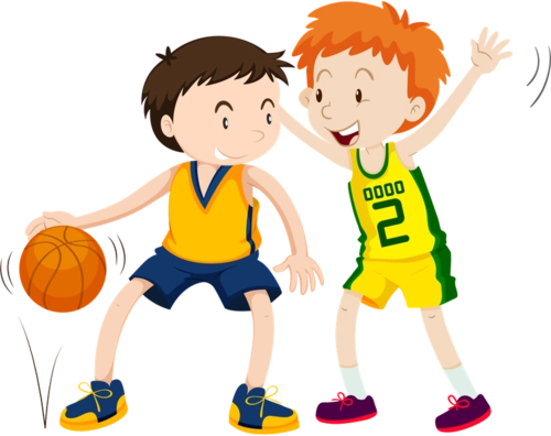 广告 卡通/插画/动漫 打篮球的学生小孩免抠png透明图层素材 名称