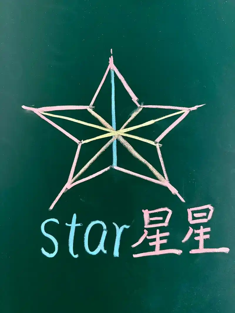 五角星的另外一种画法.