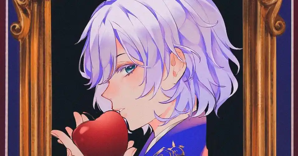 既神秘又柔美紫发男子插画特辑