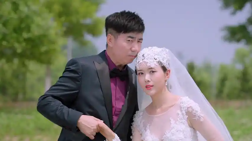 《最美的安排》颜丹晨穿婚纱真是太美了,范明都看呆了