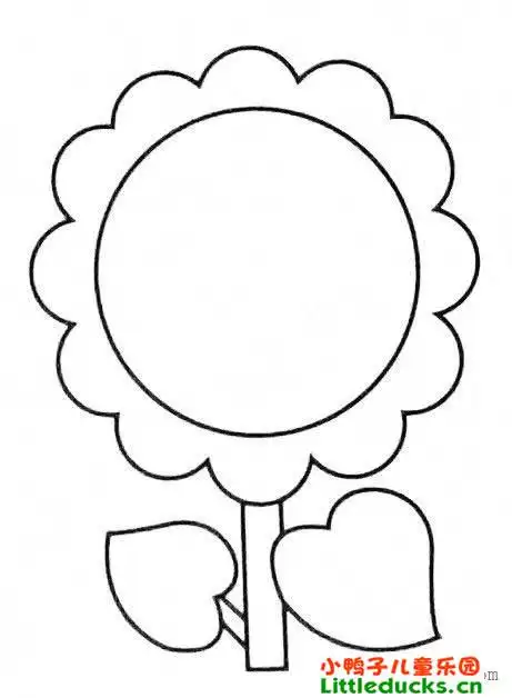 向日葵简笔画图片大全(22)-简笔画向日葵简笔画花-小