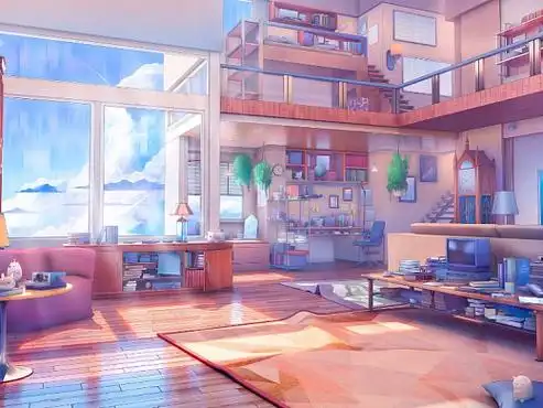 二次元日系房屋5k高清动态壁纸