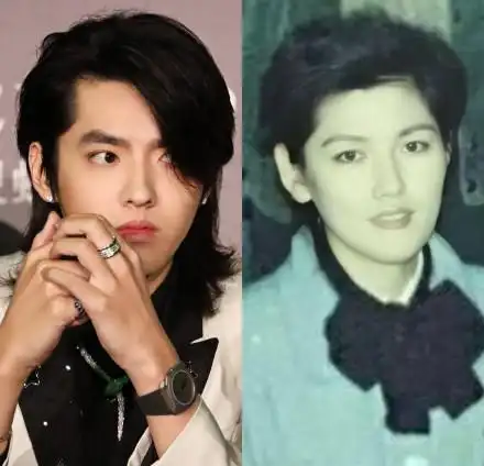 妈妈年轻旧照曝光 吴亦凡完美继承优秀基因