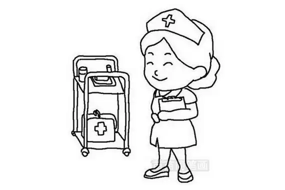 简笔画如何画护士姐姐,看完你学会了么儿童防