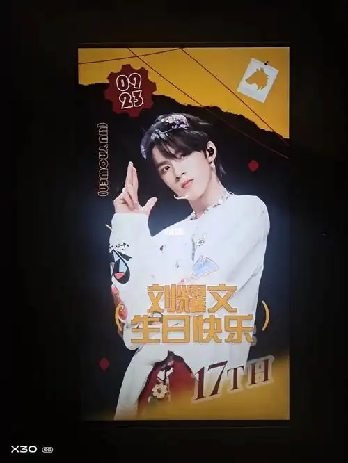 应援大屏,那就再祝一次我们耀文小朋友17岁生日快乐[烟花r][庆祝r]#刘