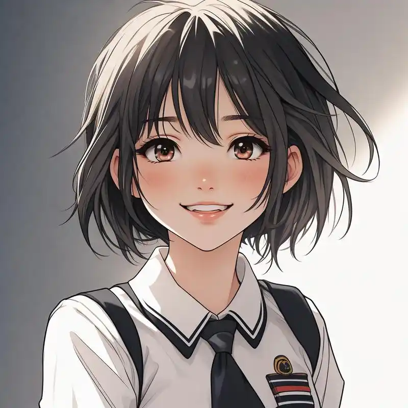 动漫女生治愈系笑容头像99 动漫中的女生,总带着那份纯真与治愈系的