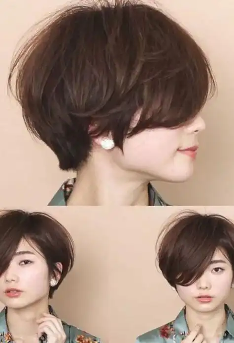 50岁女人短发造型设计 染什么颜色看起来年轻_发型造型_宝妈时尚生活