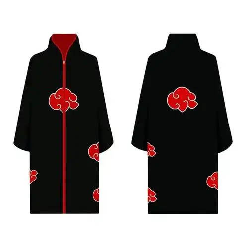 火影忍者晓组织衣服红云袍印花风衣外套佩恩男女通用cos宇智波鼬