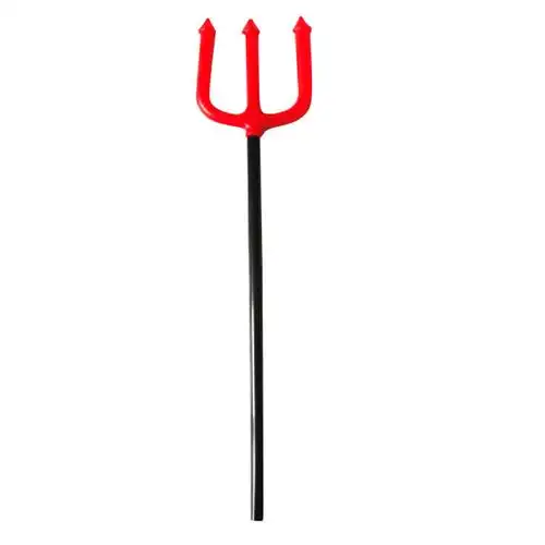 舞会演出道具万圣节表演道具 儿童玩具 恶魔叉子塑料三叉 长1.2米