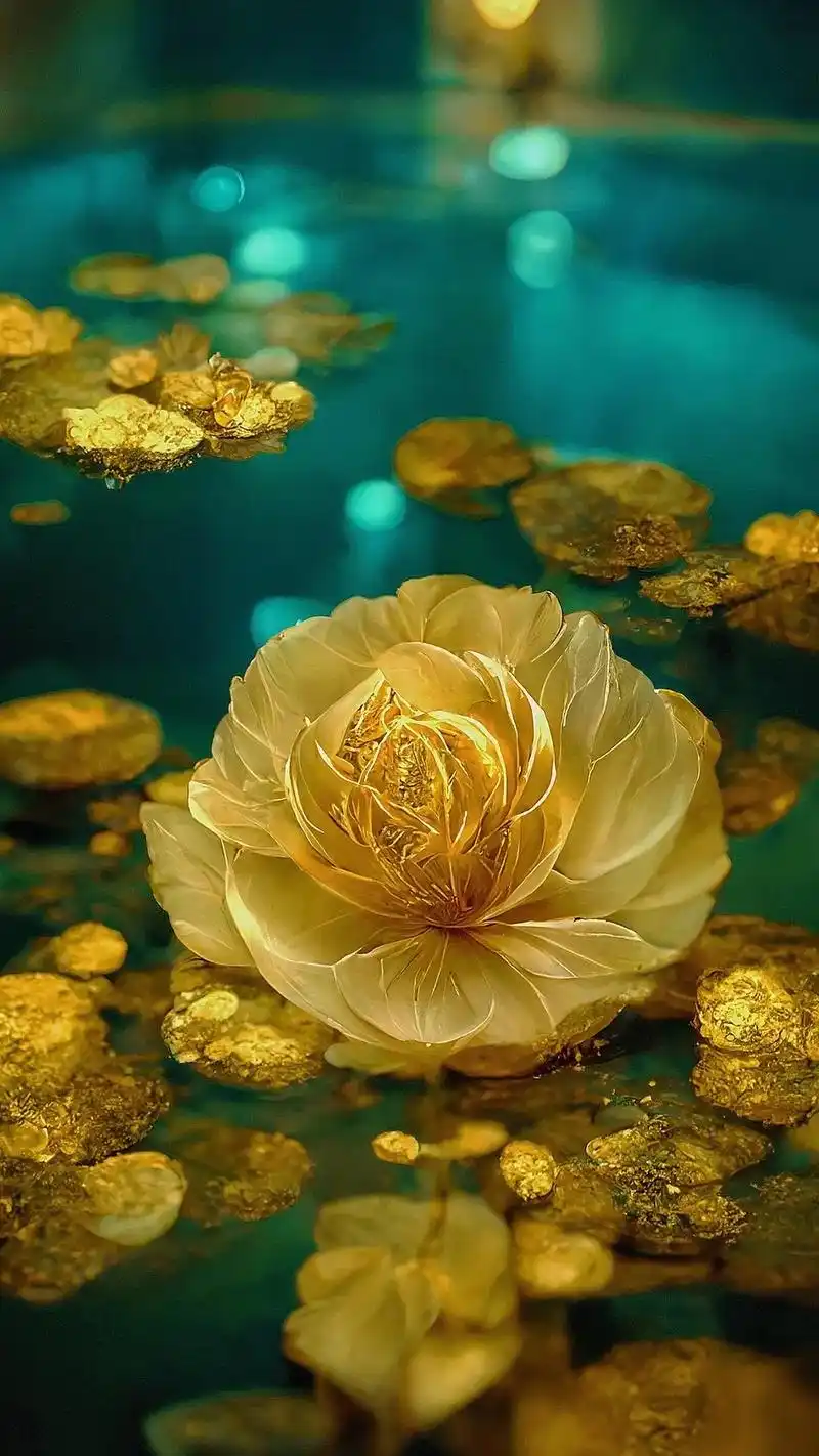 大数据是不会骗人的,当你刷到这"绝美金色莲花"的时候,证明你 - 抖音