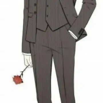 黑西装动漫头像