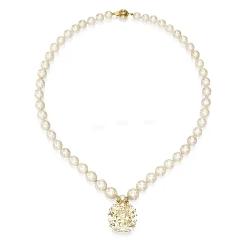 钻石配养殖珍珠项链 diamond and cultured pearl necklace