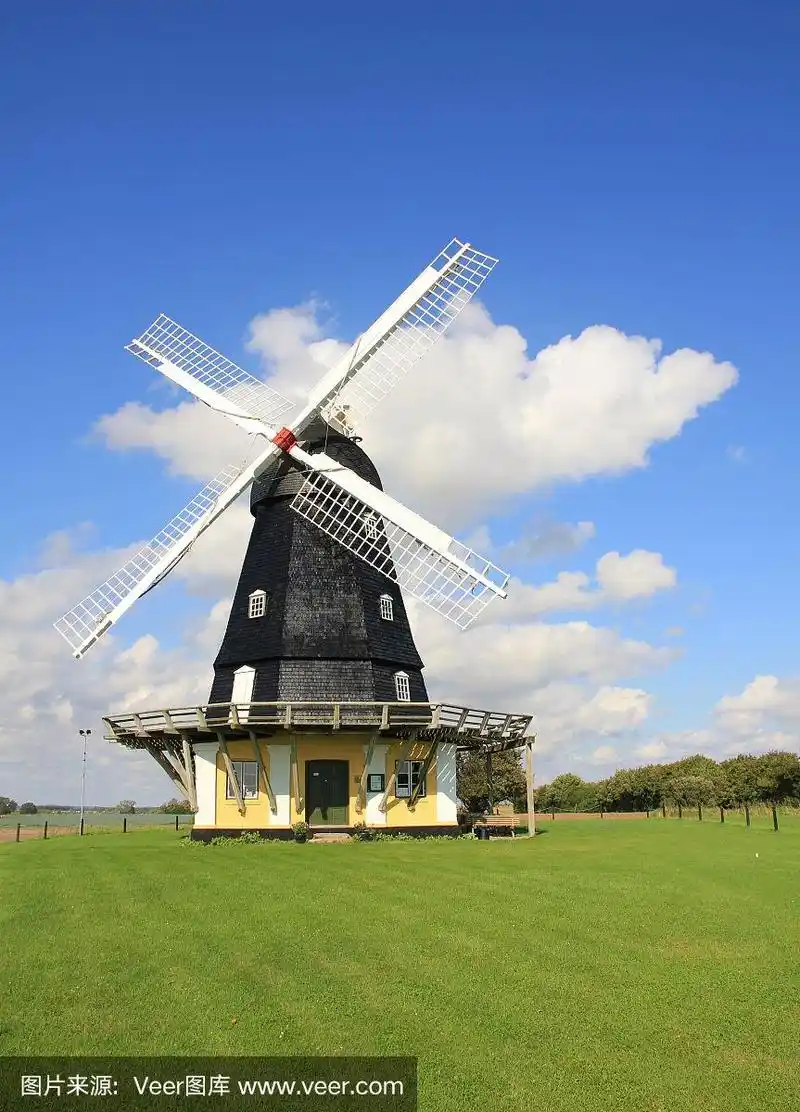 kanehoej moelle,丹麦西兰的老风车.
