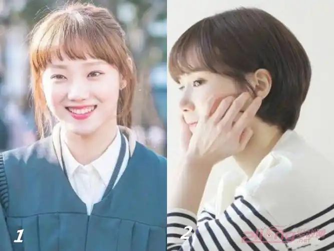 短刘海了,那呆萌劲是所有发型都无法超越的,圆嘟嘟的脸型搭配圆形刘海