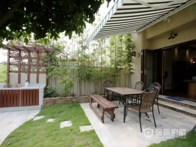 现代简约田园风洋房庭院花园装修效果图