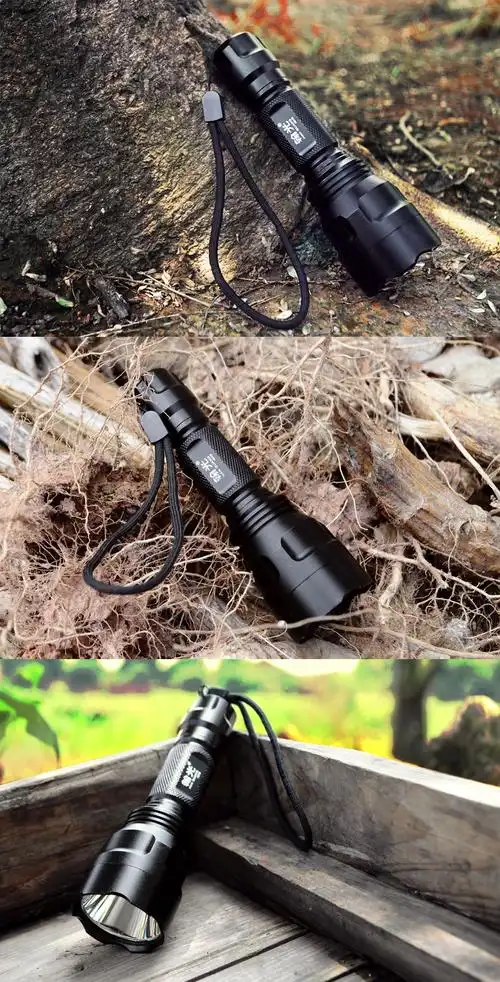 60小米(mi)通用战术手电光白光黄光led手电筒户外超亮远射战术充电