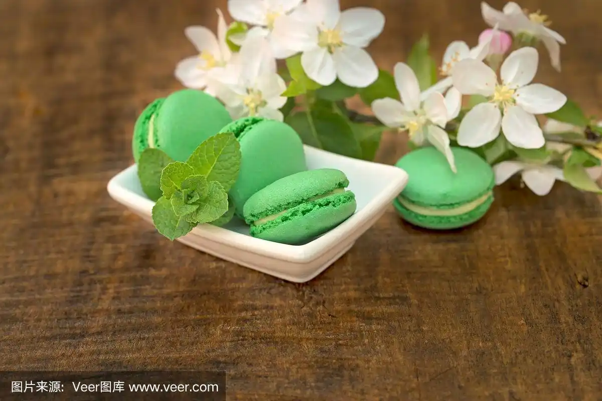 美味的绿色马卡龙——马卡龙