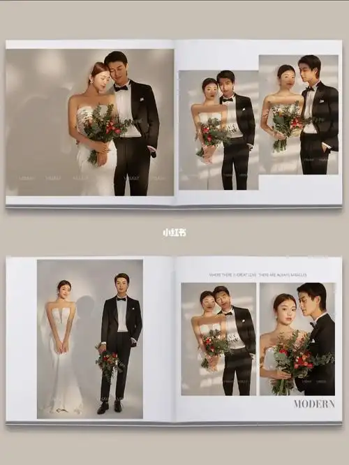 简约即高级的婚纱照相册排版我宣布原地封神