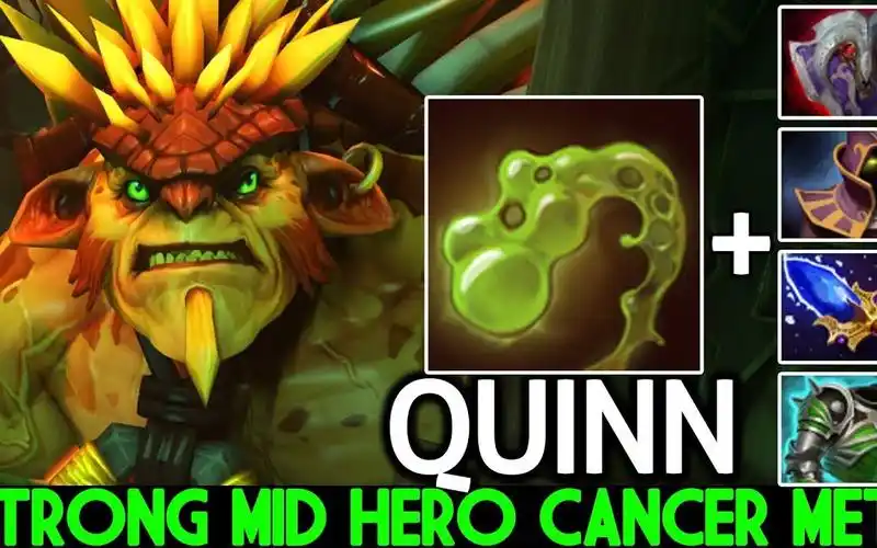 【dota2】quinn & 刚背兽 现在魔晶鼻涕配上战意这输出和伤害就是离谱
