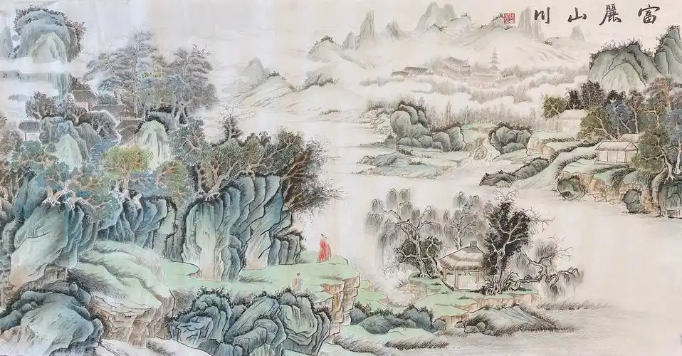 国画仿古山水画