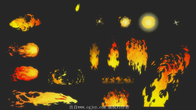 分享一批各种flash的水 烟火雷 雾的动态gif合集-游戏特效论坛