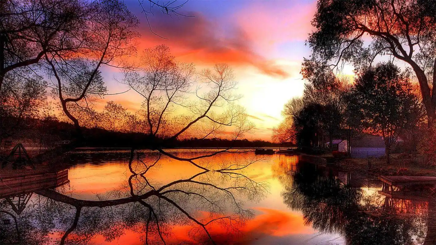 唯美的风光秋意浓浓高清电脑桌面主题壁纸图片(2)