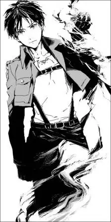 【侵删】#进击的巨人#动漫同人#手绘#黑白#插画#艾伦#壁纸# 爱死这个