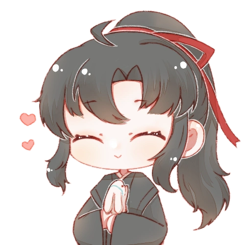 小羡抱兔叽-小动图_魔道祖师忘羡魏无羡q版墨香铜臭绘画作品