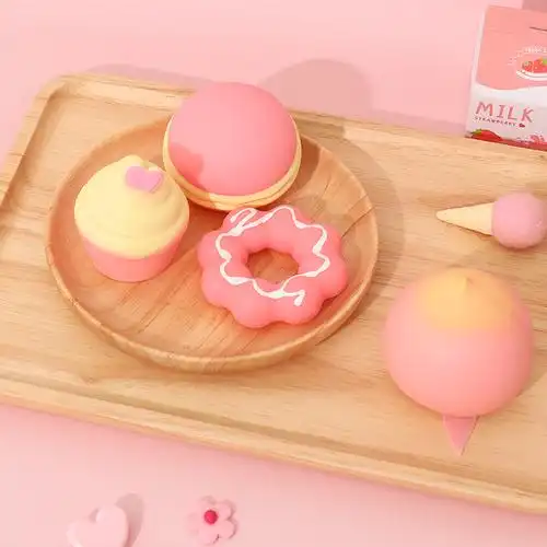 捏捏乐减压玩具女生儿童大人手捏仿真甜甜圈慢回弹办公室解压神器