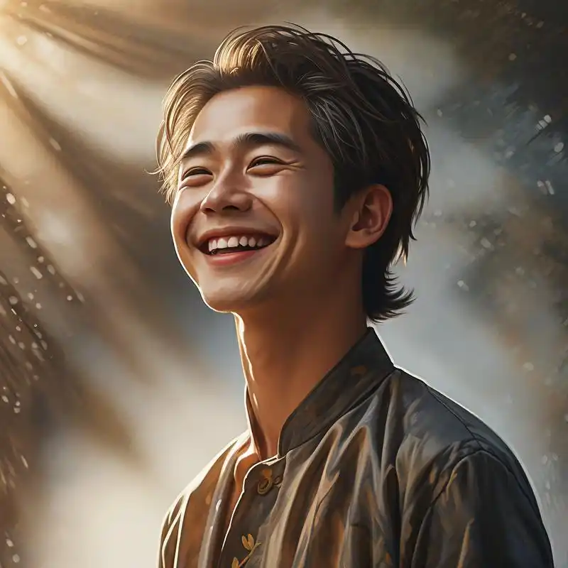 阳光笑容治愈系男生真人头像9896