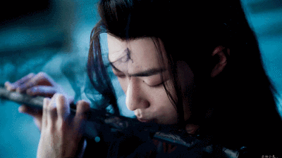 战羡陈情令肖战动图警告