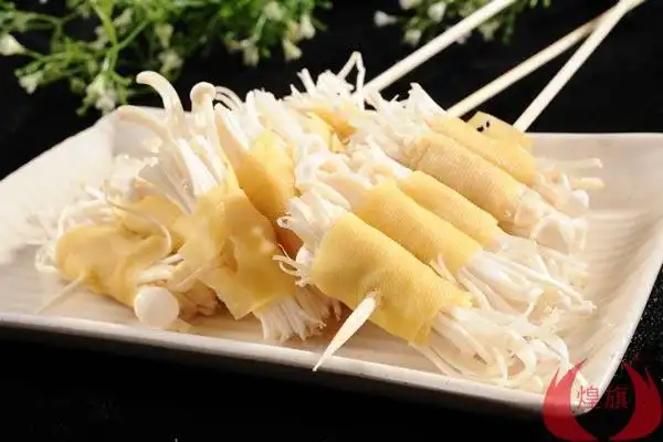 烧烤金针菇怎么穿串