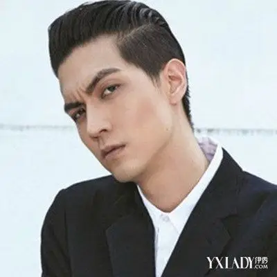 男头顶往后梳的发型图片 帅气酷爽显时尚