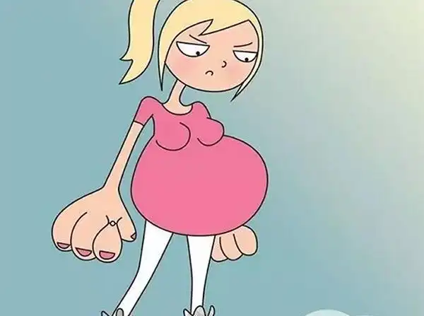 一位妈妈用搞笑插画告诉你, 怀孕时才会有的尴尬和滑稽